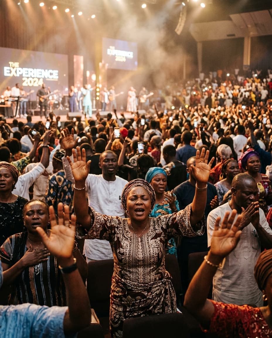 Congregation gathered in authentic worship