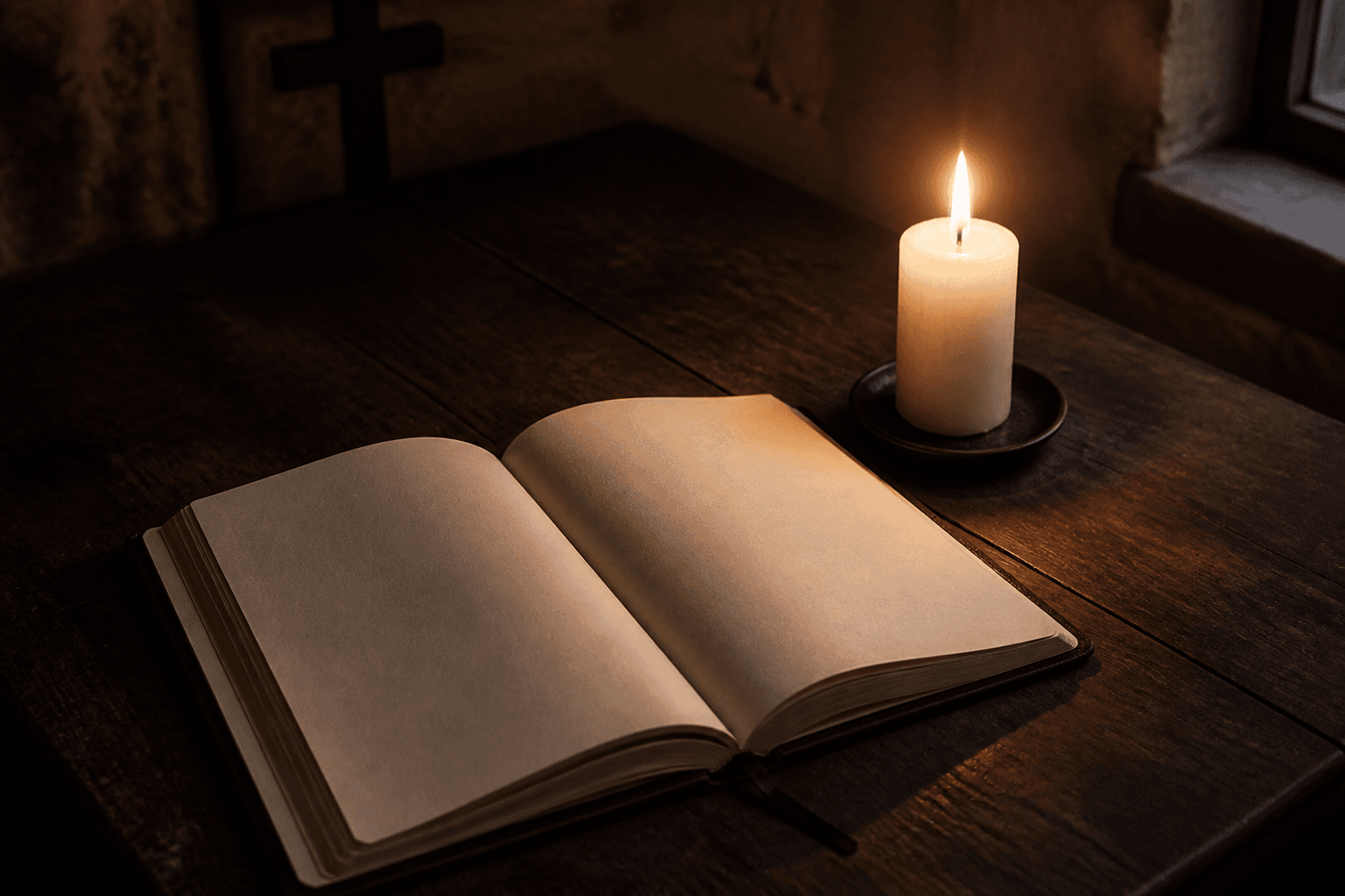A quiet table prepared for reflection